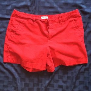 Red shorts